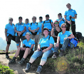 Die diesjährige Vereinsreise führte die Turnerinnen vom FTV Schmiedrued nach Morschach. (Bild: zVg.)