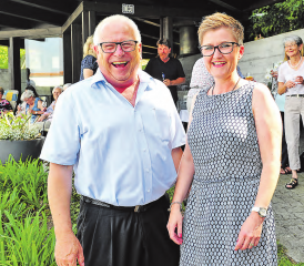 Sie verströmen Optimismus pur: Monika Zimmermann, die neue Institutionsleiterin im Dankensberg Beinwil am See, und Hans Schärer, der Präsident des Stiftungsrates. (Bilder: msu.)
