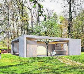 Vision rückt näher: So soll das Infrastrukturgebäude der Brestenberg-Badi aussehen. (Bild:zVg)