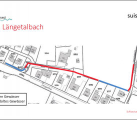 Die Situation heute: Nach der Realisierung der Entwässerungsleitung blieb das Gebiet von Hochwasser verschont. (Bilder: suisse plan)