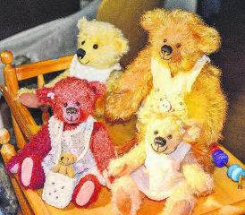 Faszination Teddybären: Am kommenden Samstag findet im Saalbau Reinach die 21. Teddy-Ausstellung statt. (Bild: zVg.)