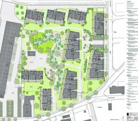 Das heute noch als «Voco-Arel» bekannte Areal wird zum «Weihermattpark». Neben dem Hauptgebäude, das in einer ersten Etappe renoviert wird, entstehen neun Wohneinheiten und ein grosser Park. (Bild: zVg.)