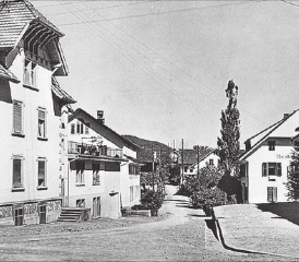 Beinwil am See Dorfpartie um zirka 1930. (Bild: zVg.)