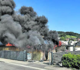 Nach dem Brand kehrt bei der Gartenwelt AG langsam wieder die Normalität zurück. (Bild: pz.)