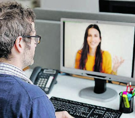 An der digitalen Lehrstellenbörse können Lehrbetriebe potenzielle Lernende kennenlernen. (Bild: zVg.)