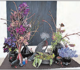 Ultramarine Blue & Burnt Umber: Ein Beispiel aus der Kunstausstellung in Aarau (Anmerkung der Red.:Weitere Werke sind unter www.aargauerkunsthaus.ch/ausstellungen/2019 zu finden.) (Bild: H.R.Lüscher)