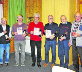 Die Sieger der Prellmeisterschaft freuten sich über ihren verdienten Preis und den gelungenen Anlass. (Bild: zVg.)