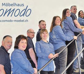 Willkommen zum grossen Fest: Das Möbelhaus Comodo in Dürrenäsch feiert Jubiläum. (Bild: zVg.)