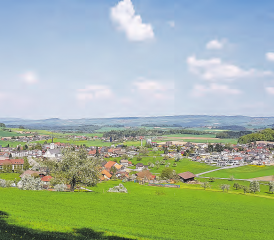 Schöner Ausblick auf Rickenbach: Mit der bevorstehenden Zonenplanrevision startet dieses Jahr ein sehr umfangreiches und auch komplexes Projekt. (Bild: zVg.)
