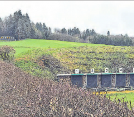 Sanierungsfall: Die Schiessanlage Ghürst muss von 5,6 Millionen Kugeln, also 35 Tonnen Schwermetall befreit werden. (Bild: ran)