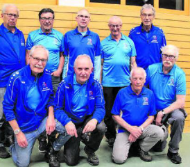 Die Männerriege SVR Reinach erspielte sich an der Frühjahrszusammenkunft in Gontenschwil den tollen zweiten Rang. (Bild: zVg.)