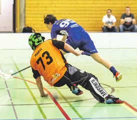 Traf zweimal im Heimspiel gegen Moosseedorf und einmal gegen Deitingen: Der Lok-Reinach-Schwede Tim Nyh. (Bild: fotojaus.ch)