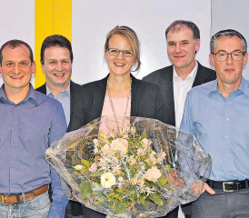 Der Gemeinderat der fusionierten Gemeinde Reitnau setzt sich im nächsten Jahr wie folgt zusammen: (v.l.n.r.) Michel Strub, Markus Baumann, Gemeindeammann Katrin Burgherr-Burgherr, Peter Hochuli und Uwe Matthiessen. (Bild aw.)