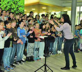 Aufmerksam und motiviert: Die Kinder folgten den klaren Anweisungen von Bettina Kohler. (Bilder: st.)