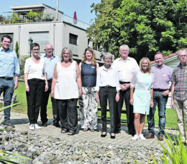 Eröffnung des Neubaus der Stiftung Dankensberg: gross ist die Freude bei Stiftungsrat und Baukommission. (Bilder: hg.)