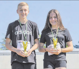 Siegerin und Sieger: Nicola Marbacher und Joana Budmiger.