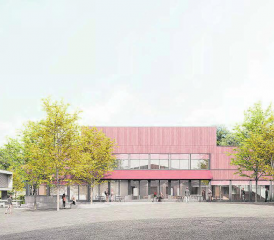 Im Schulhaus «Polifonia» in Seengen stehen der Kreismusikschule Seetal neben 6 grosszügigen Unterrichtsräumen auch eine moderne Aula für Konzerte zur Verfügung. (Bild: zVg.)