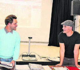 Im Gespräch: Amir Malcus und Christian Steiner. (Bild: grh)