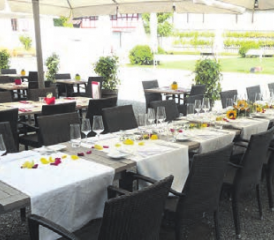 Hübsch gelegen: Der Innenhof des Schlossgartens. (Bild: zVg.)