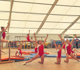 Dritte in Remigen: Die Geräteriege des Sportvereins Reinach. (Bild: zVg.)