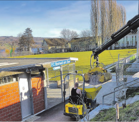 Beinwil am See: Die Sanierungsmassnahmen für den Fussballplatz beim Strandbad sind angelaufen