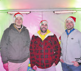 Ein Teil des frischgewählten Vorstandes: Tim Knörr, Daniel Meyer und Kilian Rüede (v.l.)