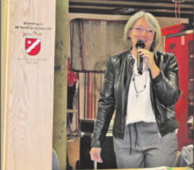 Gerührt: Janine Murer bei ihrer Dankesrede.