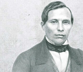 Bernhart Matter aus Muhen: Der gutmütige Schelm und begnadete Ausbrecher wurde 33-jährig, am 24. Mai 1854, in Lenzburg hingerichtet. (Bild: Buch «Bernhart Matter» von Nold Halder)