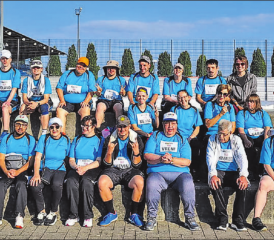 Zeigten, was sie können: Die Behindertensportgruppe BSG Reinach an der Aargauer Meisterschaft. (Bild: zVg.)