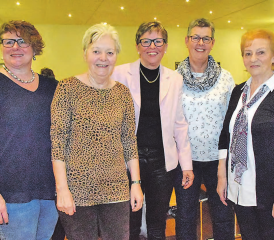 Der neue Vorstand ist gewählt: Beatrice Ryter, Josy Häuselmann,Trudi Rössler, Renate Leuenberger und Hedy Fischer (v.l.). Sie waren bereits im vorstandslosen Jahr aktiv und sind heute voll motiviert. (Bilder: st.)