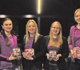 Zeigten Trainingsdisziplin: (v.l.) Olivia Hauri, Noemi Ryter, Simona Ryter und Tina Hauri. (Bild: zVg.)