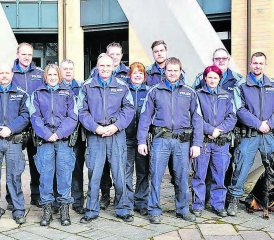 An vielen Fronten unterwegs: Das Korps der Regionalpolizei aargauSüd, zuständig für insgesamt 11 Verbandsgemeinden im Wynen- und Seetal. (Das Bild wurde noch vor der Coronakrise aufgenommen.) (Archivbild: msu.)