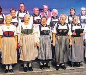 Der Trachtenchor Dürrenäsch lud ein zum gemeinsamen Singen im Kirchgemeindehaus. (Bild: zVg.)