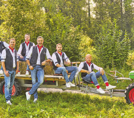 Die Gunzwiler Gesangsformation «Helvetia Manne» hat am Samstag einen ersten Auftritt im Schweizer Fernsehen. (Bild: zVg.)