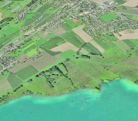 Boniswiler Ried: Noch immer wird bis unmittelbar an die Reservatsgrenze gedüngt. (Bild: google)