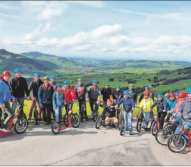 Im Appenzellerland: Die Musikgesellschaft Schwarzenbach auf Vereinsreise. (Bild: zVg.)