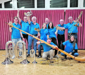 Auch wenn der eine oder die andere in den Ferien ist – geprobt wird auf jeden Fall mit viel Enthusiasmus bei der Musikgesellschaft Boniswil. (Bild: zVg.)