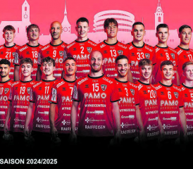 Das NLA-Team des HSC Suhr Aarau startet mit einem Altersdurchschnitt von nur 23 Jahren in die neue Handball-Spielzeit. (Bild. zVg.)