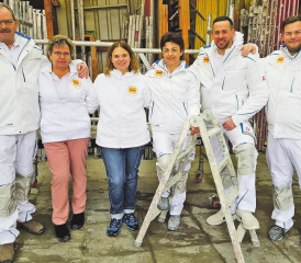 Das Team v.l.n.r.: Markus Steiner, Esther Steiner, Martina Moos-Steiner, Therese Hunziker, Philipp Gloor, Beni Jordi. (Bild: zVg.)