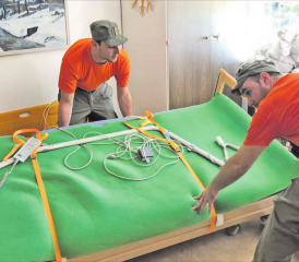 Anpacken im Pflegezentrum Sonnenberg. Für elf Angehörige der ZSO aargauSüd war es ein intensiver Tag. (Bilder: zVg.)