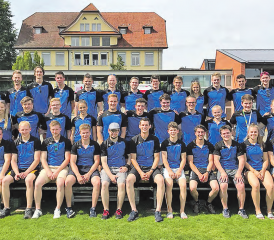 Der STV Rickenbach holte eine Goldmedaille: Am Verbandsfest in Hochdorf liess er im Vereinswettkampf in der zweiten Stärkeklasse alle hinter sich. (Bild: zVg.)