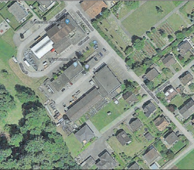 Um dieses Stück Land geht es. Wo heute noch der Werkhof liegt, soll unter der Ägide der noch zu gründenden «Gewerbepark Gränichen AG» ein Gewerbepark entstehen. (Bild: zVg.)