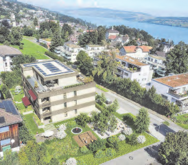 Wohnen, wo andere Ferien machen – das ist das Versprechen der Hofmatt in Beinwil am See, denn hier entsteht ein hochwertiges Mehrfamilienhaus. (Bilder: zVg.)