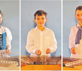 Die «Hackbrättgoofe» haben sich gut vorbereitet: Ihr Auftritt auf Schloss Rued dürfte für alle zum unvergesslichen Erlebnis werden. (Bilder: zVg.)