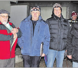 Eine schöne Tradition: Das Singen im Pärkli mit dem Männerchor Burg. (Bild: zVg.)
