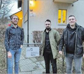 Geldsammeln für einen sozialen Zweck als Maturaarbeit: Genau das machen Linus Suter, Hasret Kurt und Ron Demaj, sie suchen Spender für die Notschlafstelle «Nemo» der Sozialwerke Pfarrer Ernst Sieber. (Bild: zVg.)