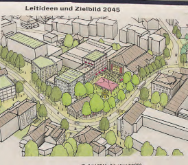 Gränichen in 20 Jahren? Der Bally-Platz soll zur Begegnungszone werden. (Bilder: Roland Marti)