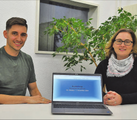 «Die Berufsinfotage beginnen lange vor der ersten Novemberwoche» – Marco Martinez und Pamela Wehrli vom OK «Berufsinfotage Kreisschule aargauSüd» geben Einblick in die Organisation. (Bild: EP.)