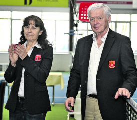 Mit viel Herzblut für den Tennissport: Monica Simmen-Blatter und Freddy Blatter. (Bilder: Foto Wagner, zVg.)