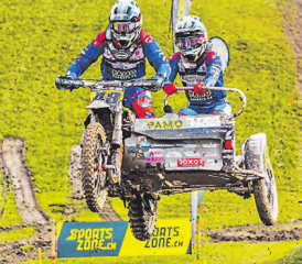 Hier hatten sie noch freie Sicht: Bolliger/Leutwyler kämpften mit Herz und Können für das Erreichen eines guten Tagesrangs. (Bild: zVg.)